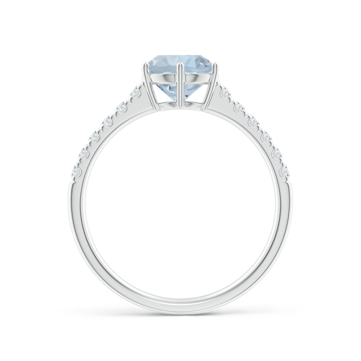 A - Aquamarine / 1.37 CT / 14 KT White Gold