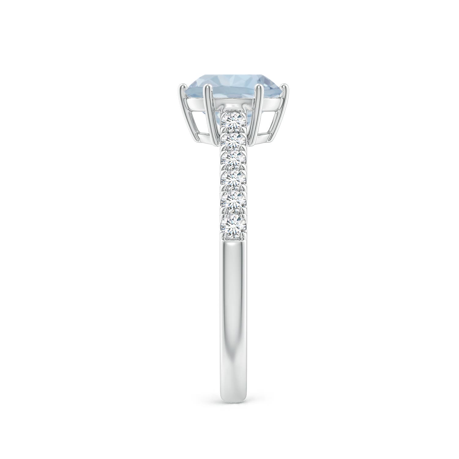 A - Aquamarine / 1.37 CT / 14 KT White Gold