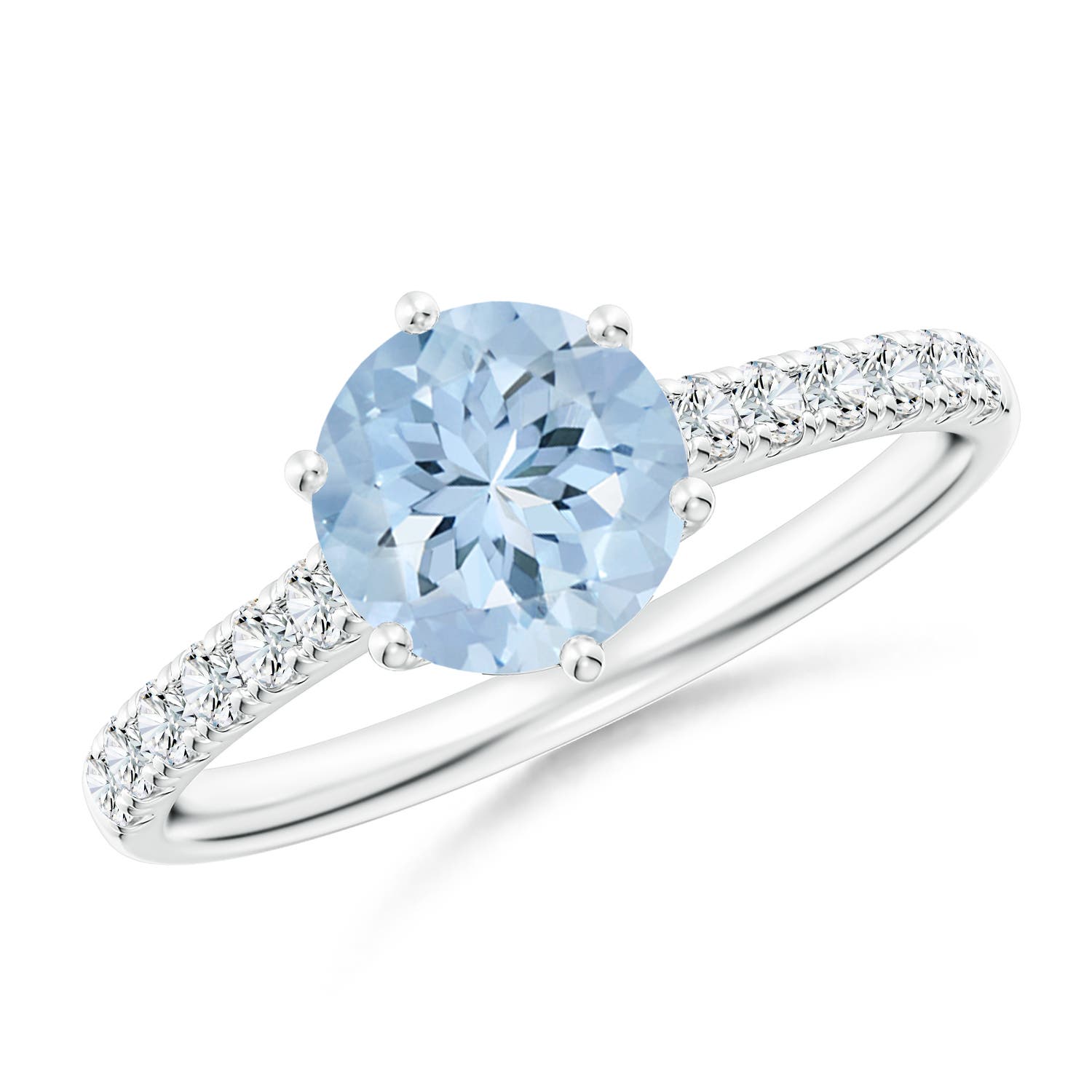 AA - Aquamarine / 1.37 CT / 14 KT White Gold