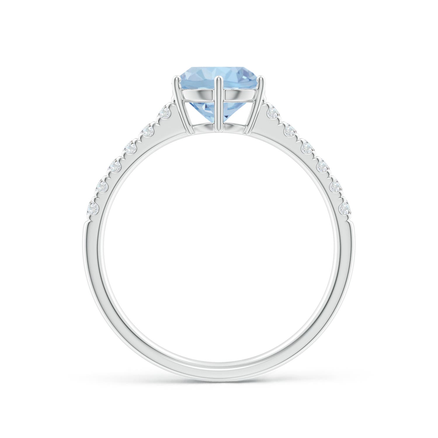 AA - Aquamarine / 1.37 CT / 14 KT White Gold