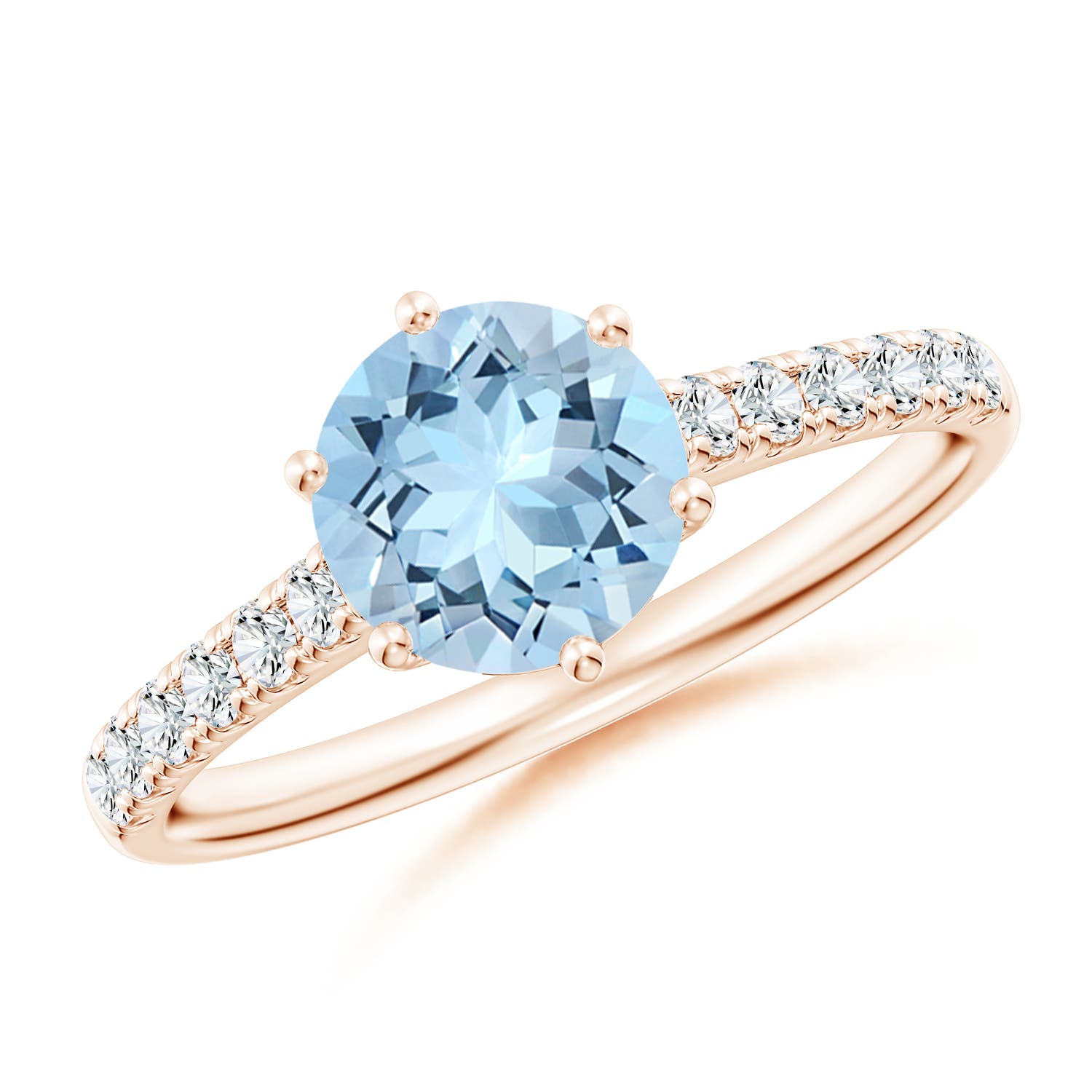 AAA - Aquamarine / 1.37 CT / 14 KT Rose Gold