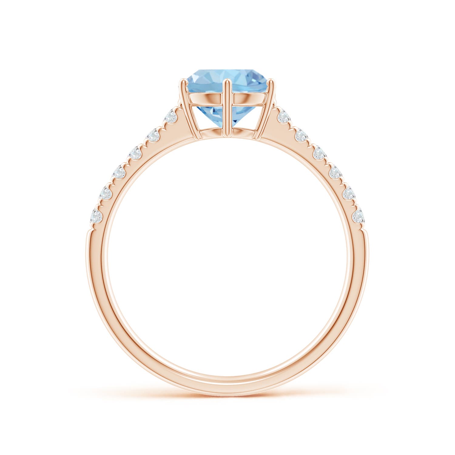 AAA - Aquamarine / 1.37 CT / 14 KT Rose Gold