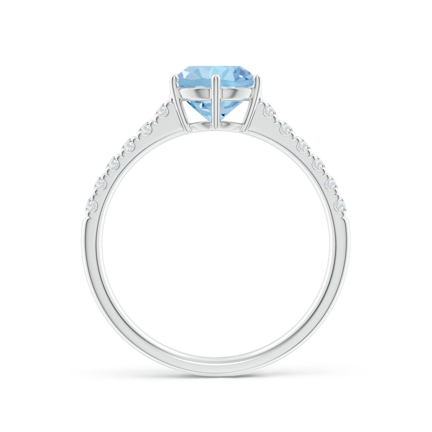 AAA - Aquamarine / 1.37 CT / 14 KT White Gold