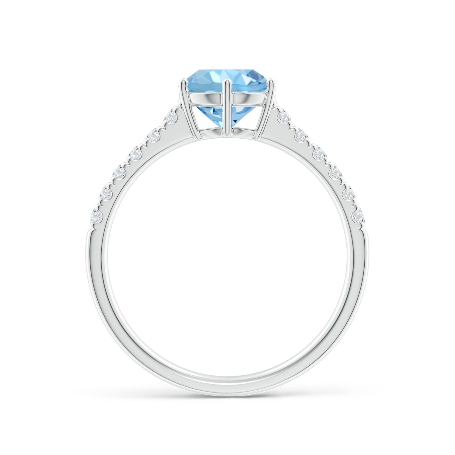 AAAA - Aquamarine / 1.37 CT / 14 KT White Gold