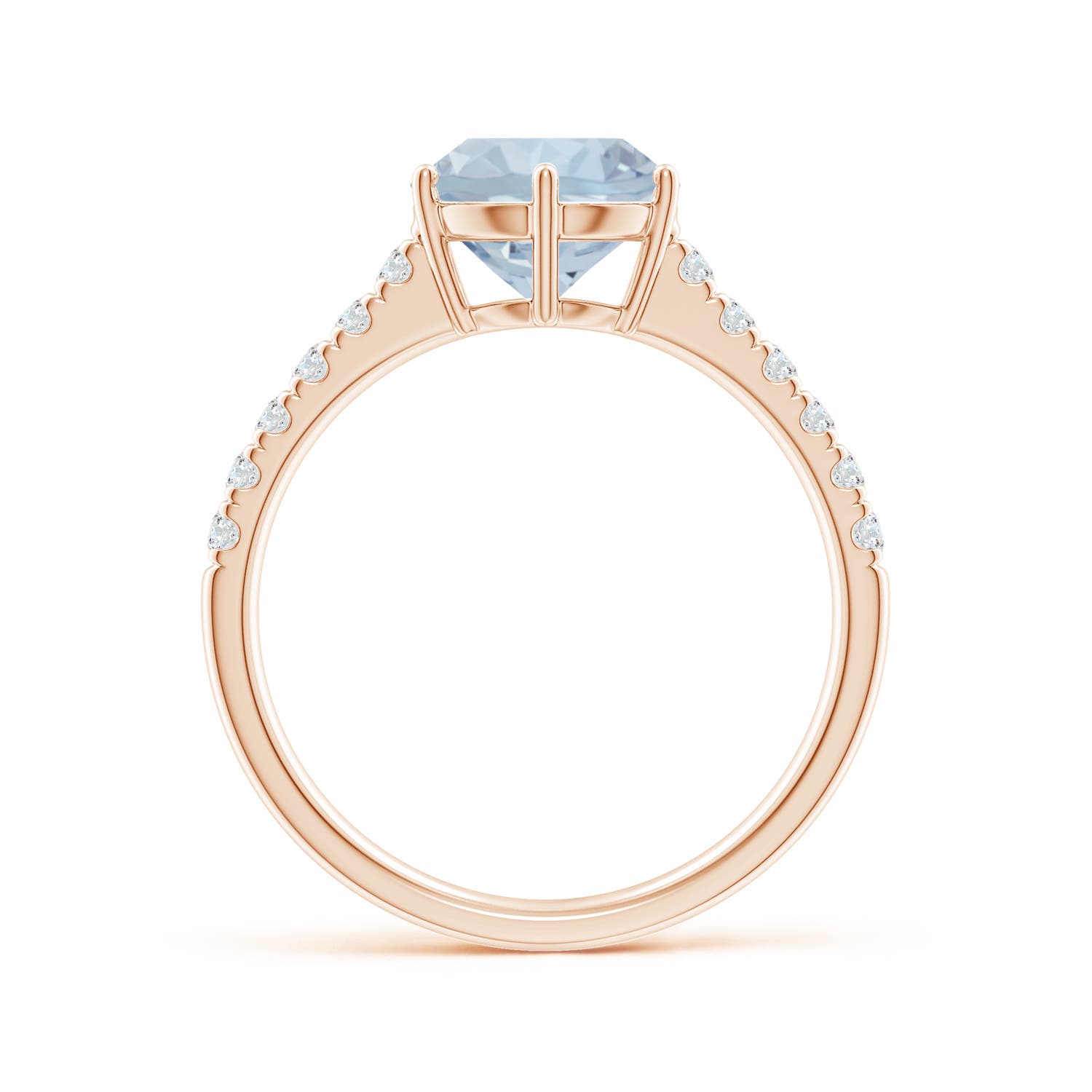 A - Aquamarine / 1.9 CT / 14 KT Rose Gold