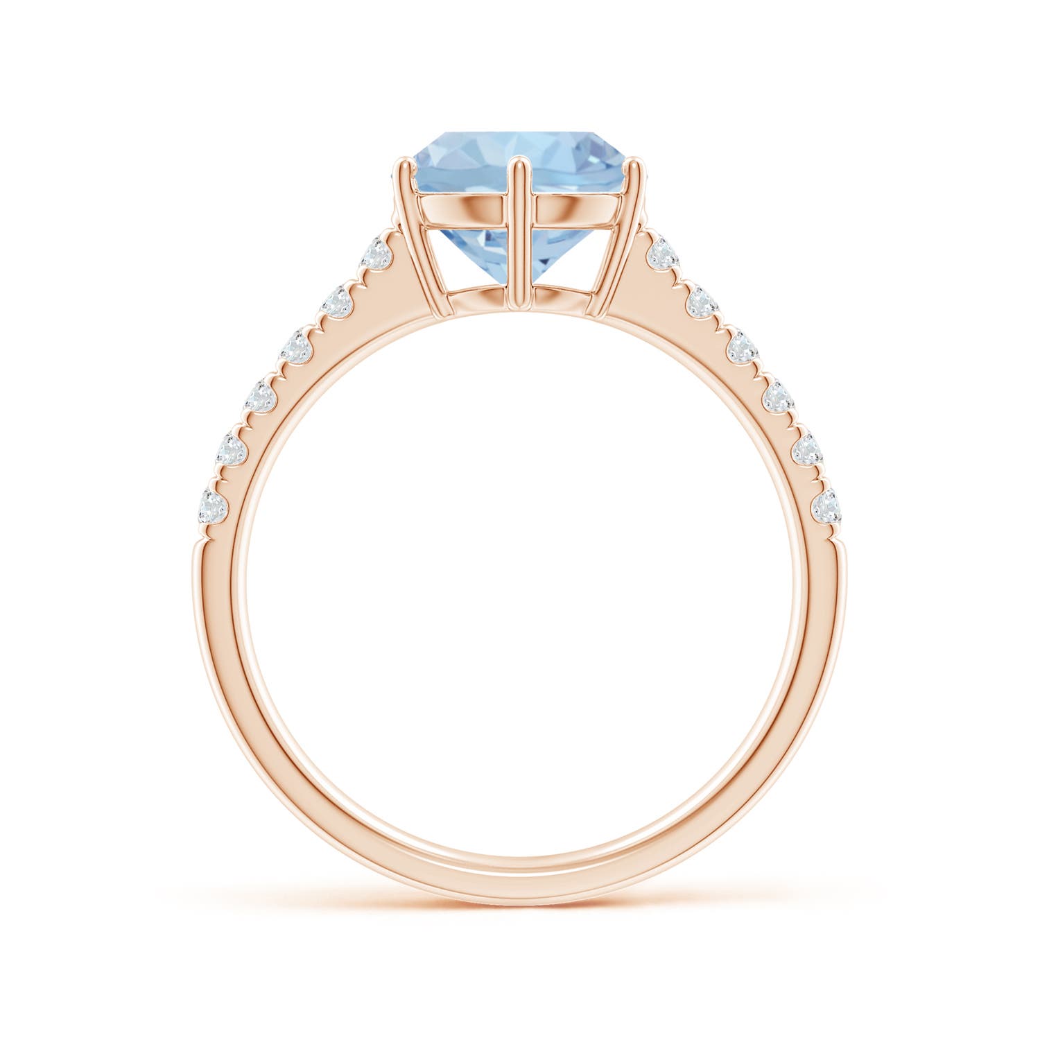 AA - Aquamarine / 1.9 CT / 14 KT Rose Gold