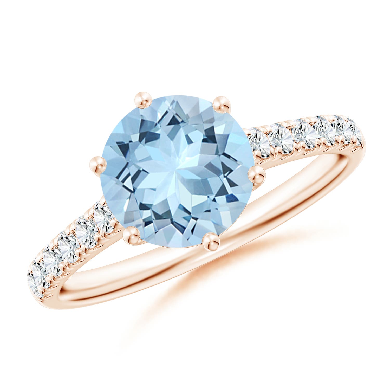 AAA - Aquamarine / 1.9 CT / 14 KT Rose Gold