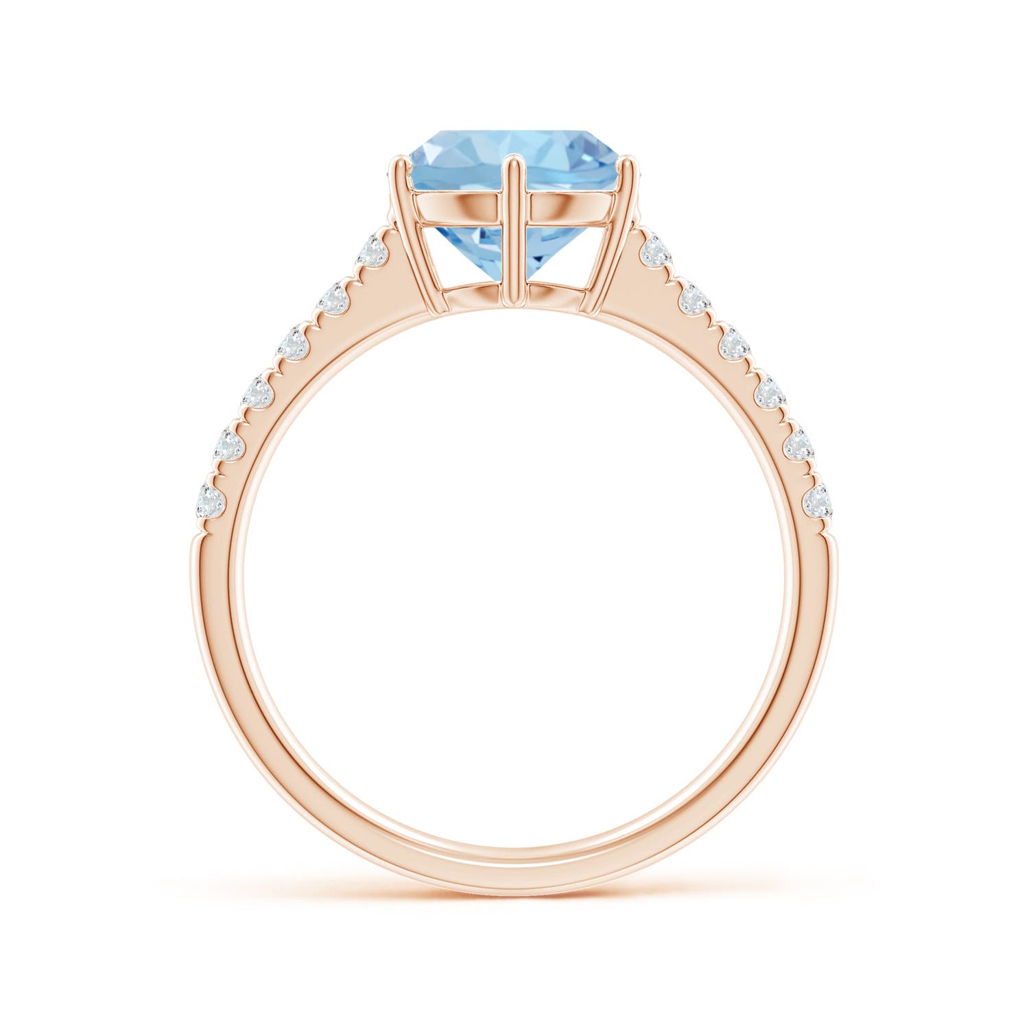 AAA - Aquamarine / 1.9 CT / 14 KT Rose Gold