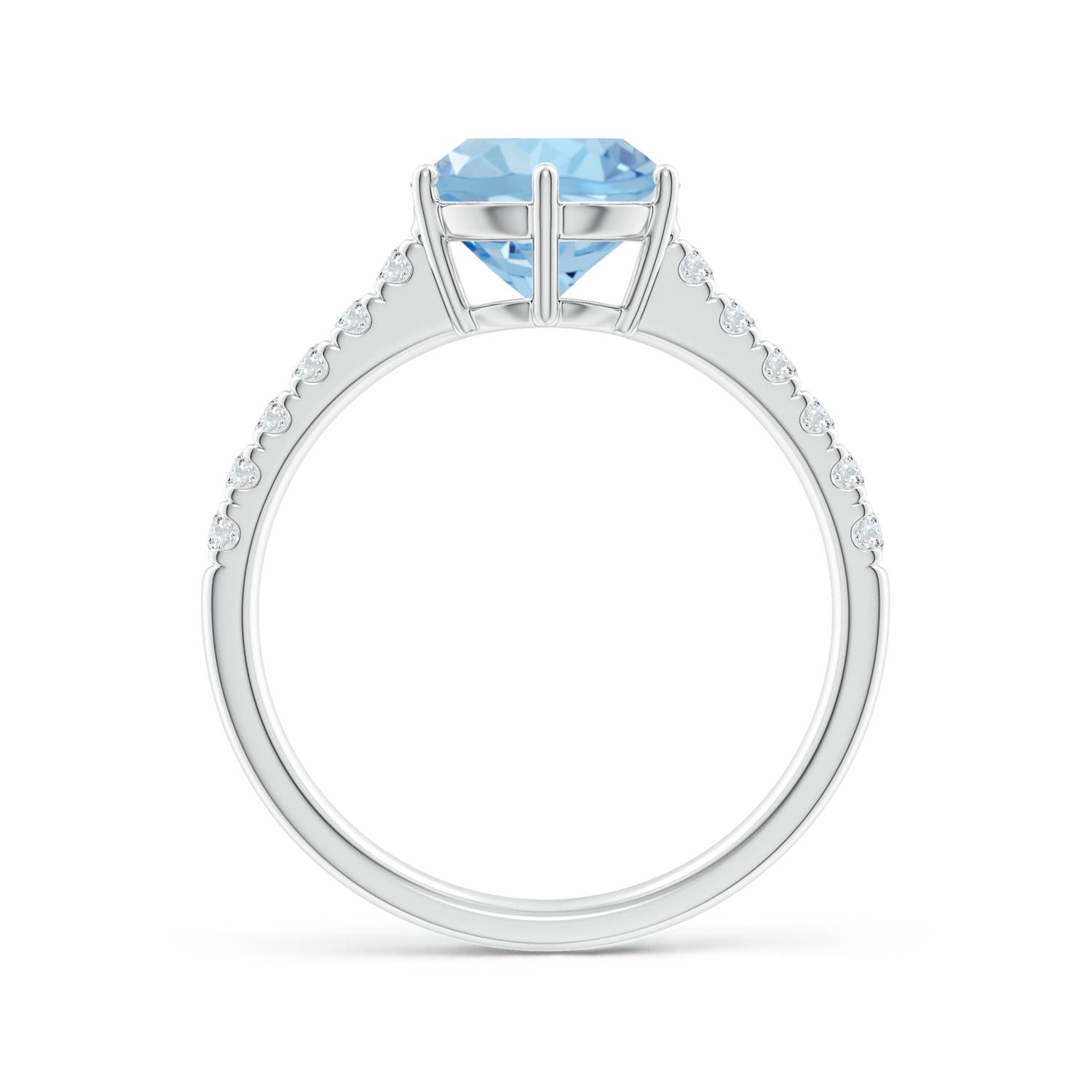 AAA - Aquamarine / 1.9 CT / 14 KT White Gold