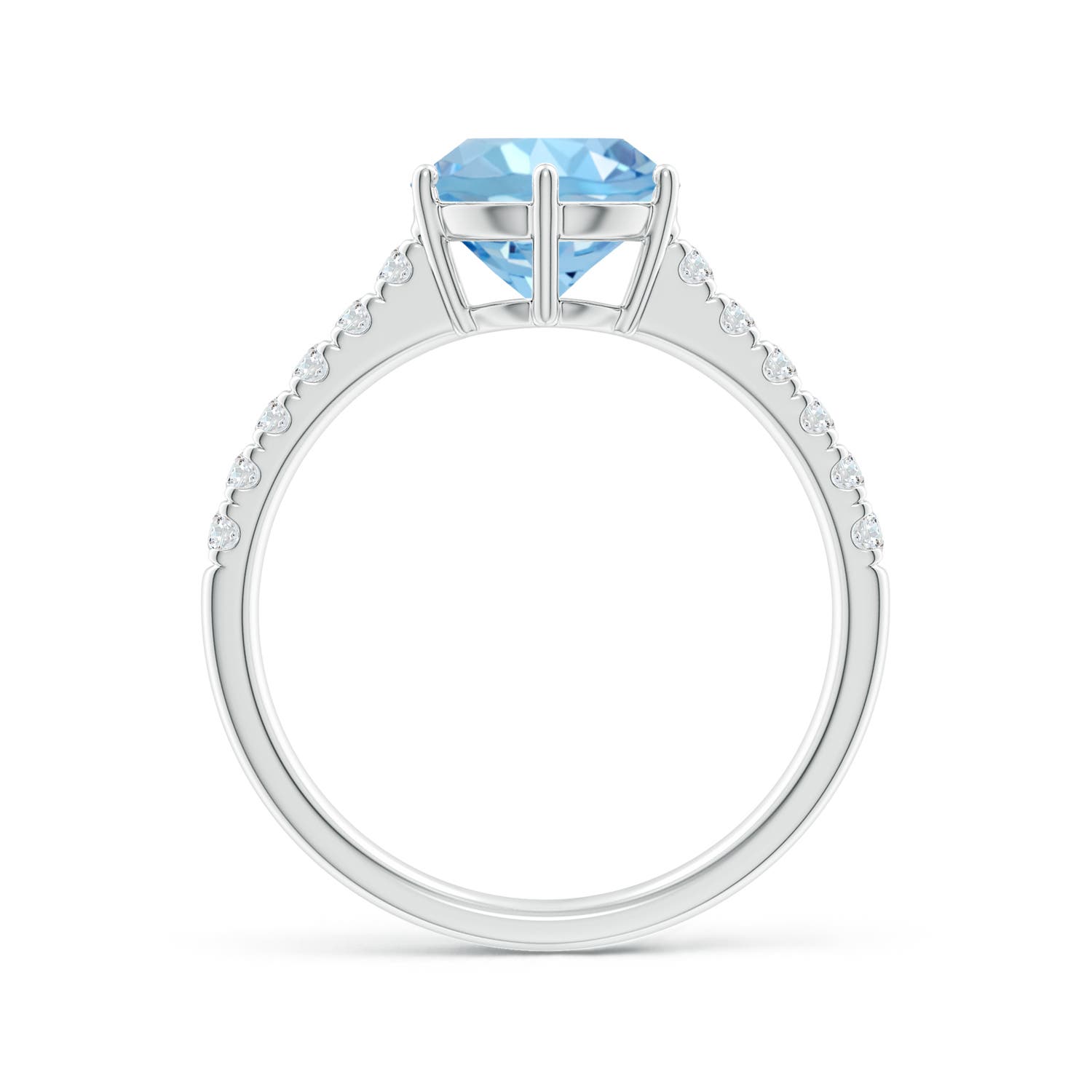 AAAA - Aquamarine / 1.9 CT / 14 KT White Gold