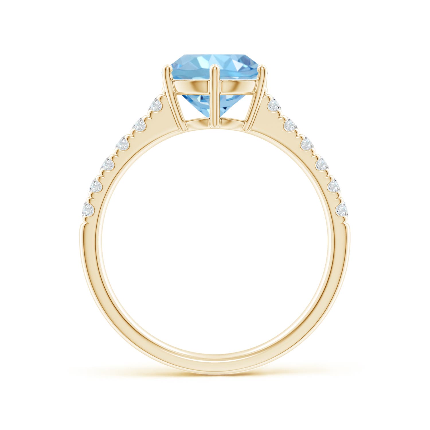 AAAA - Aquamarine / 1.9 CT / 14 KT Yellow Gold