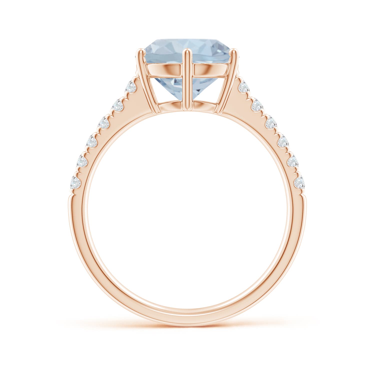 A - Aquamarine / 2.6 CT / 14 KT Rose Gold