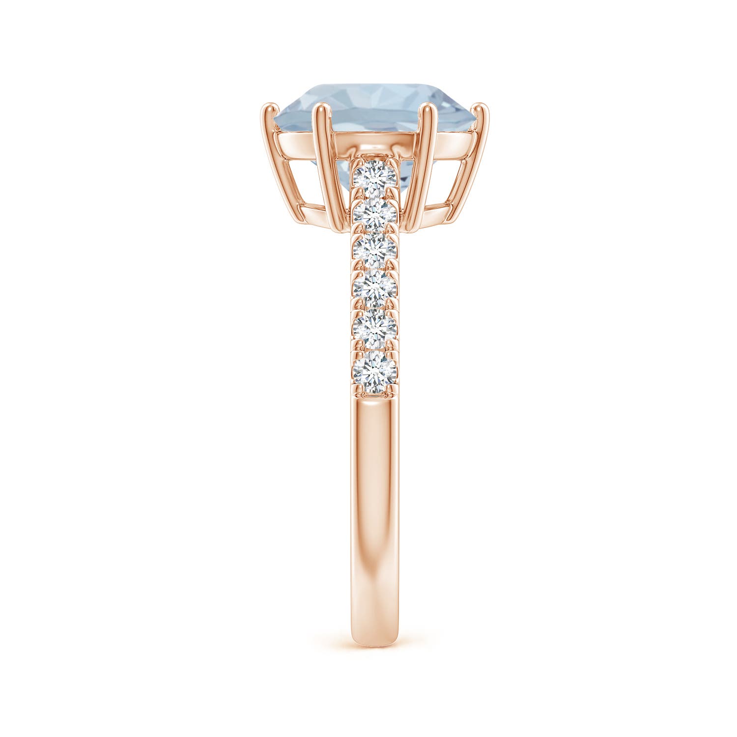 A - Aquamarine / 2.6 CT / 14 KT Rose Gold