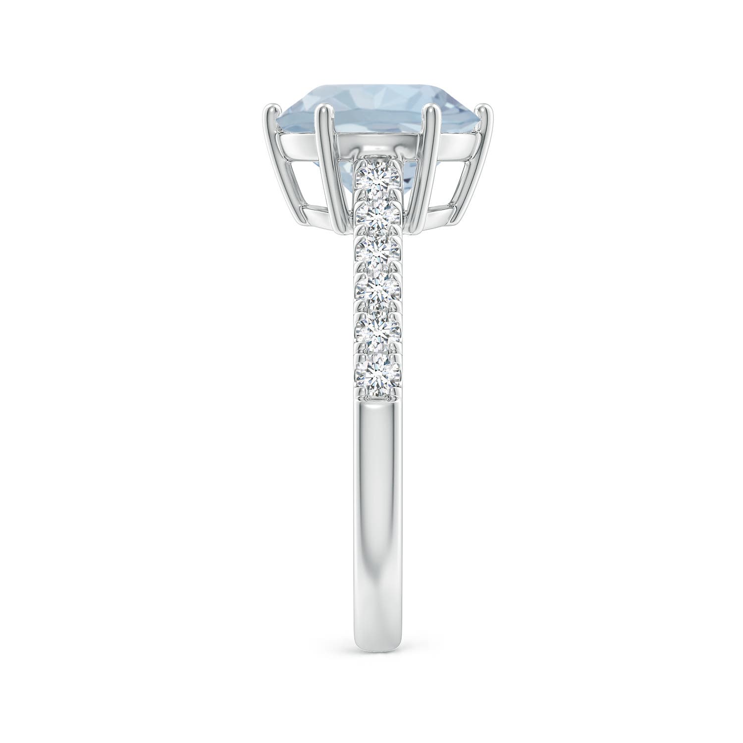 A - Aquamarine / 2.6 CT / 14 KT White Gold