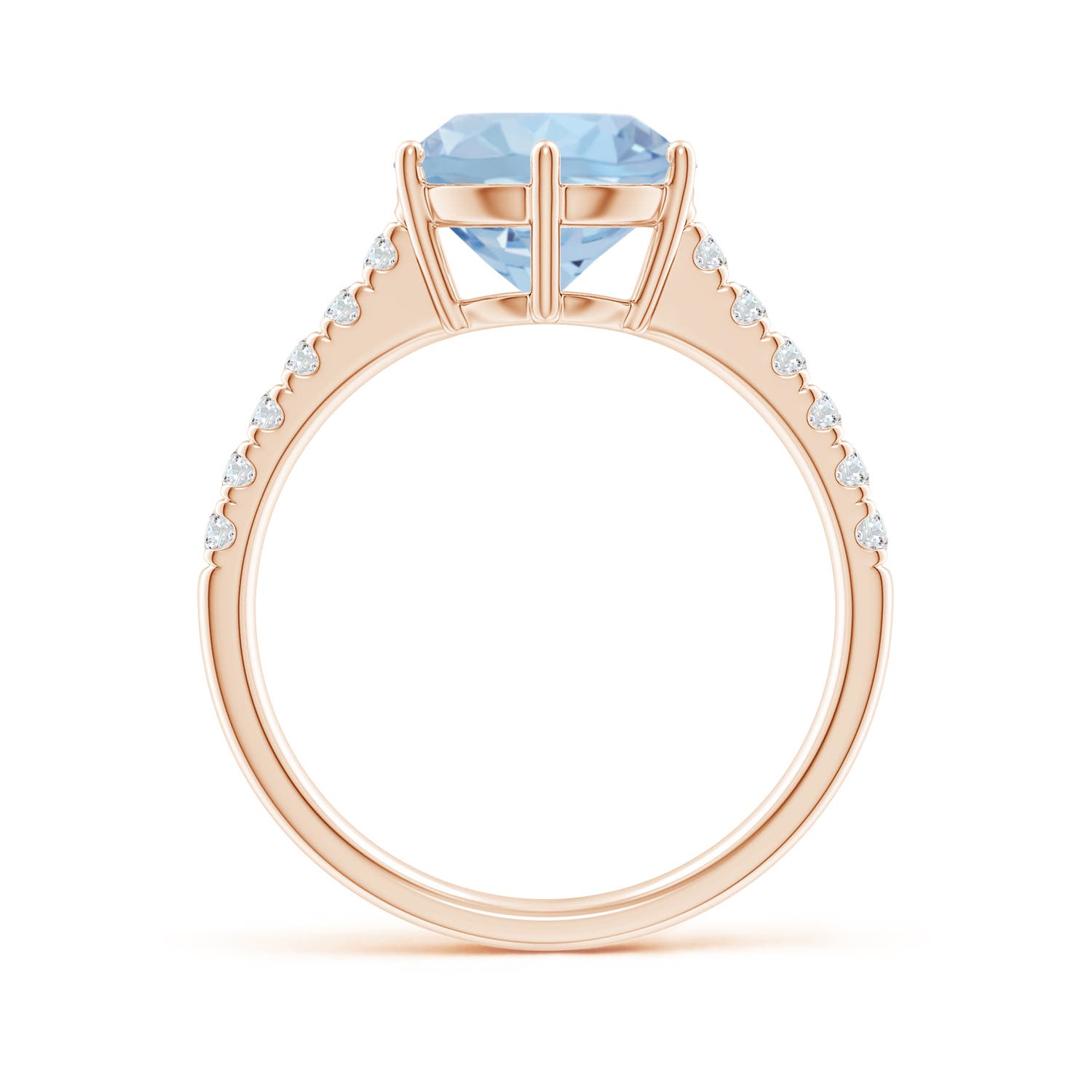 AA - Aquamarine / 2.6 CT / 14 KT Rose Gold