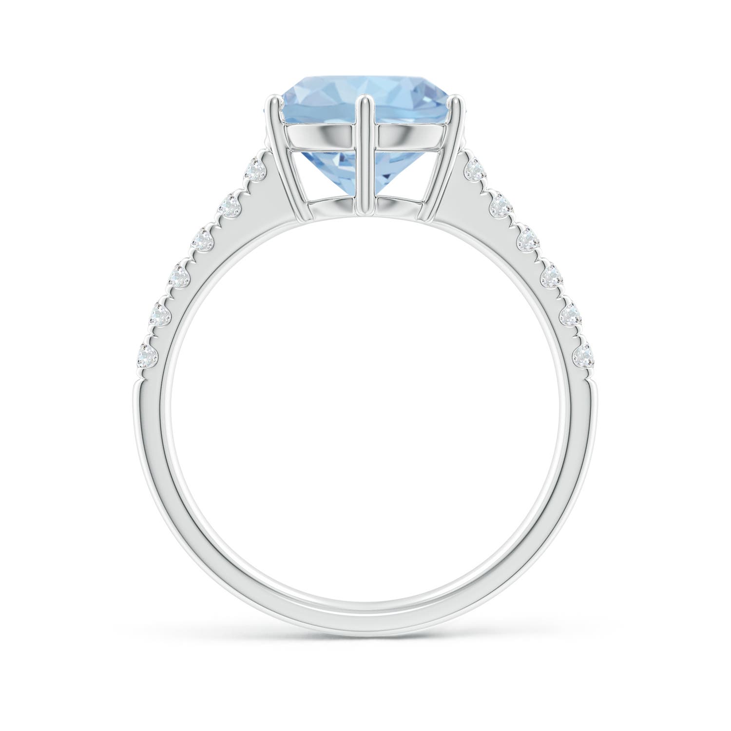 AA - Aquamarine / 2.6 CT / 14 KT White Gold