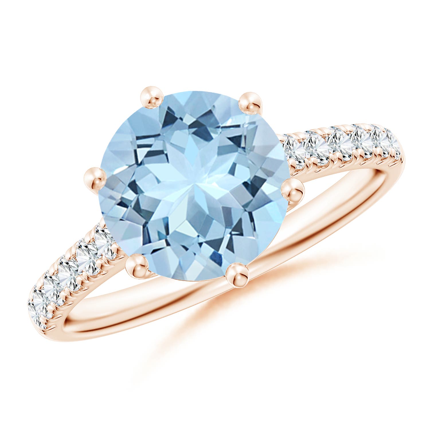 AAA - Aquamarine / 2.6 CT / 14 KT Rose Gold