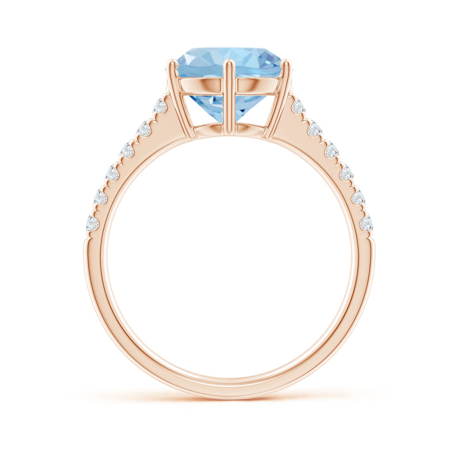 AAA - Aquamarine / 2.6 CT / 14 KT Rose Gold