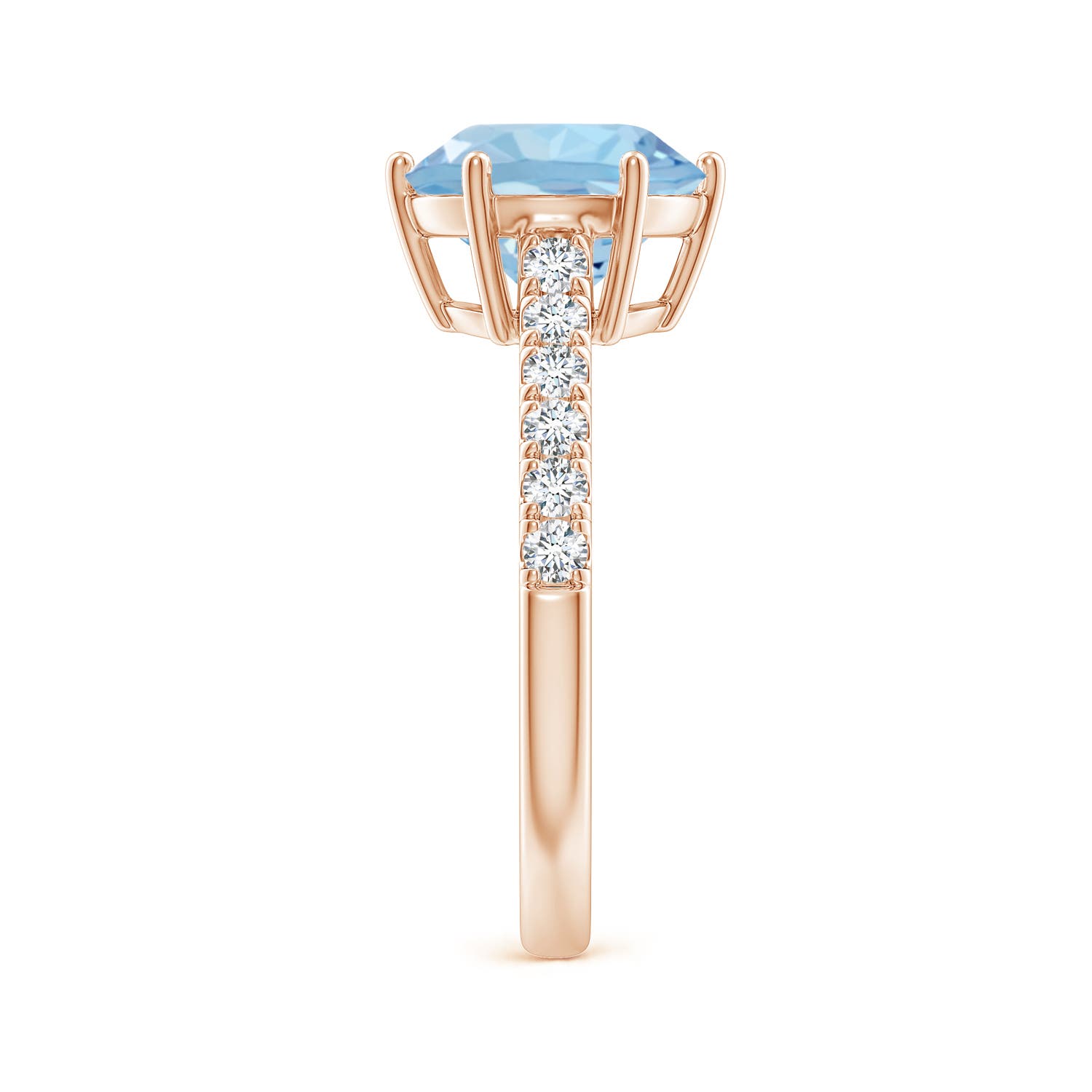 AAA - Aquamarine / 2.6 CT / 14 KT Rose Gold