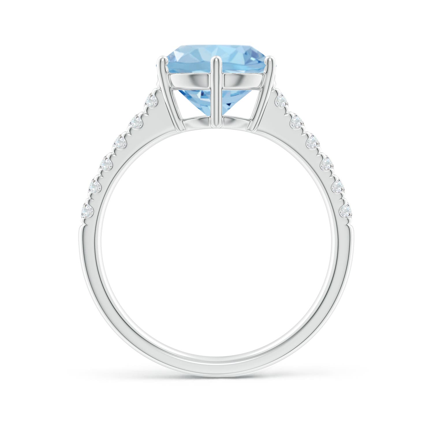 AAA - Aquamarine / 2.6 CT / 14 KT White Gold