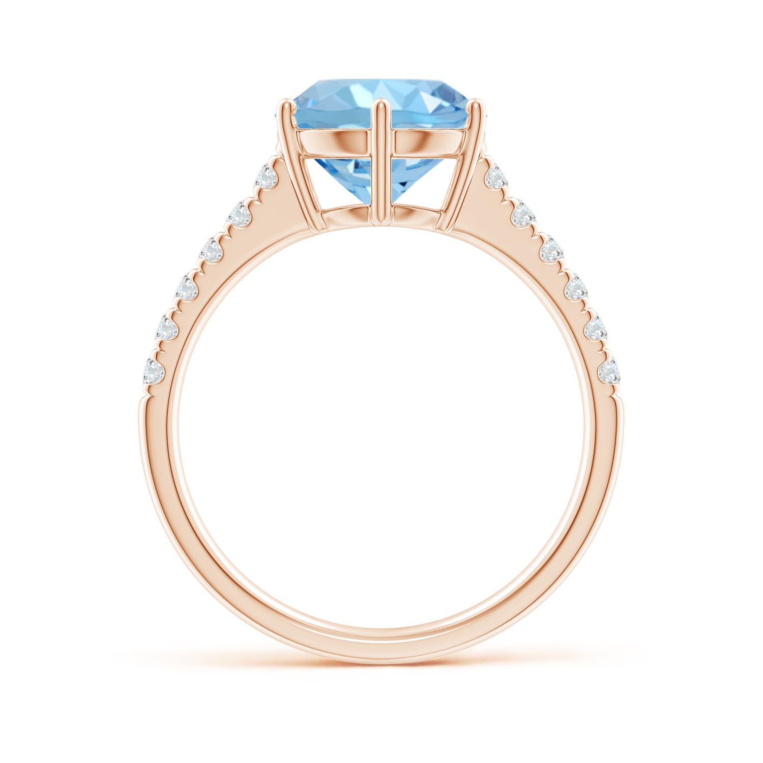 AAAA - Aquamarine / 2.6 CT / 14 KT Rose Gold