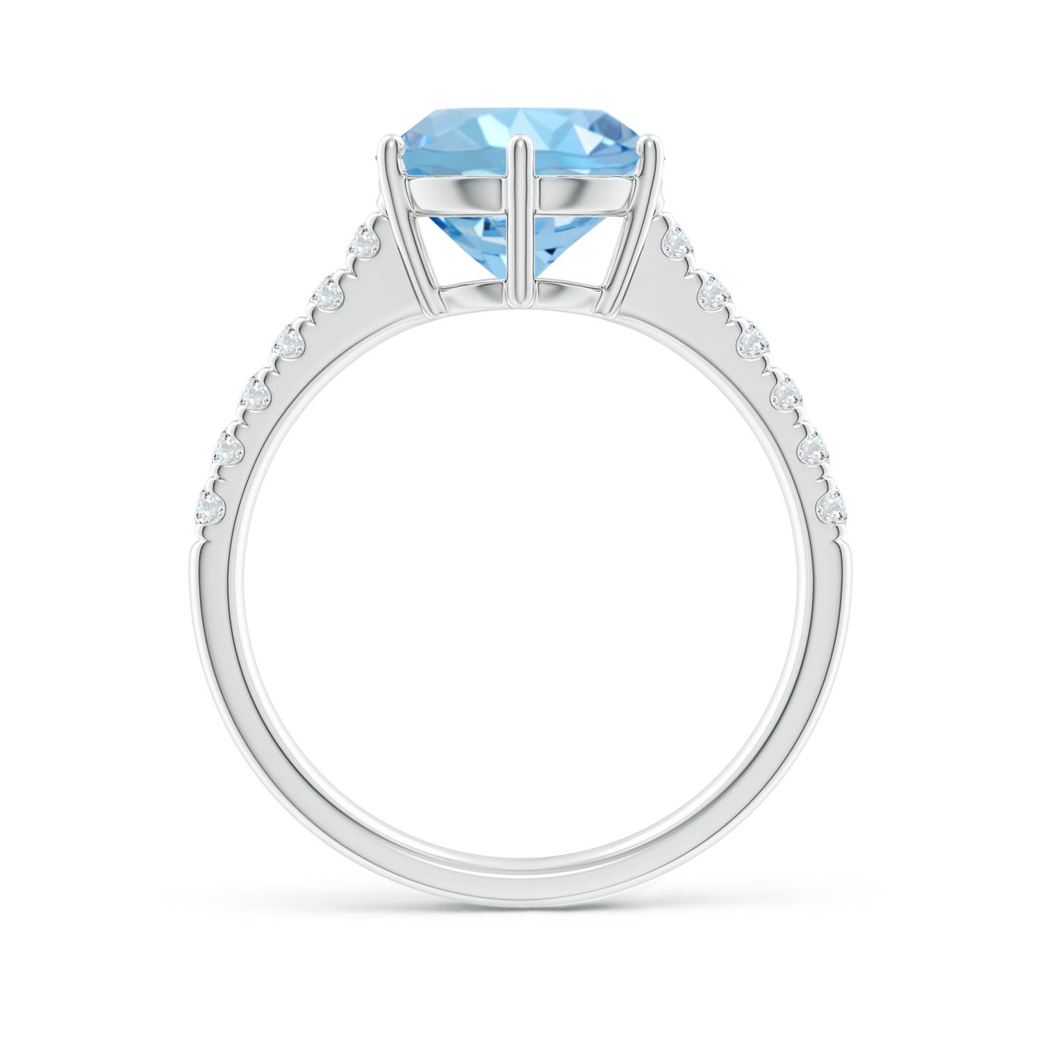 AAAA - Aquamarine / 2.6 CT / 14 KT White Gold