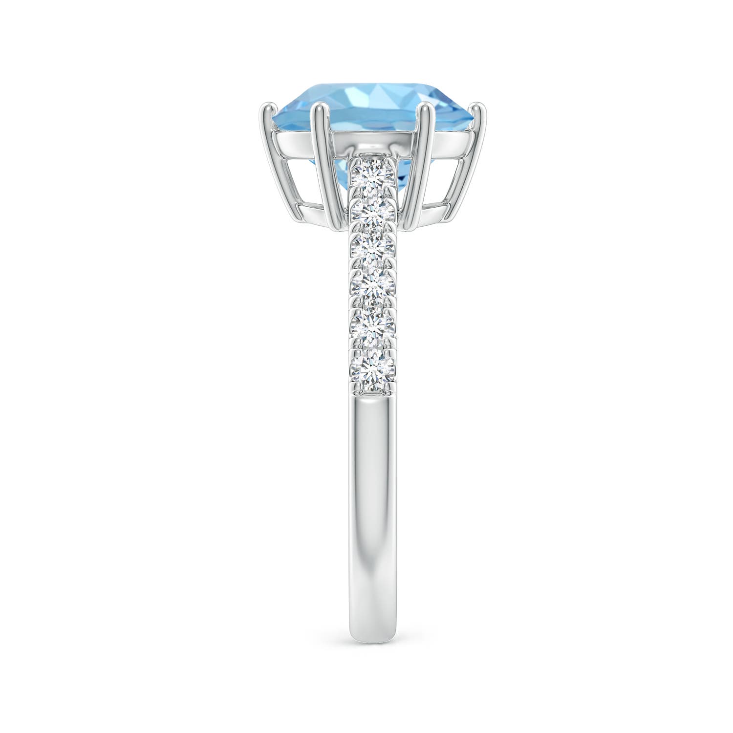 AAAA - Aquamarine / 2.6 CT / 14 KT White Gold