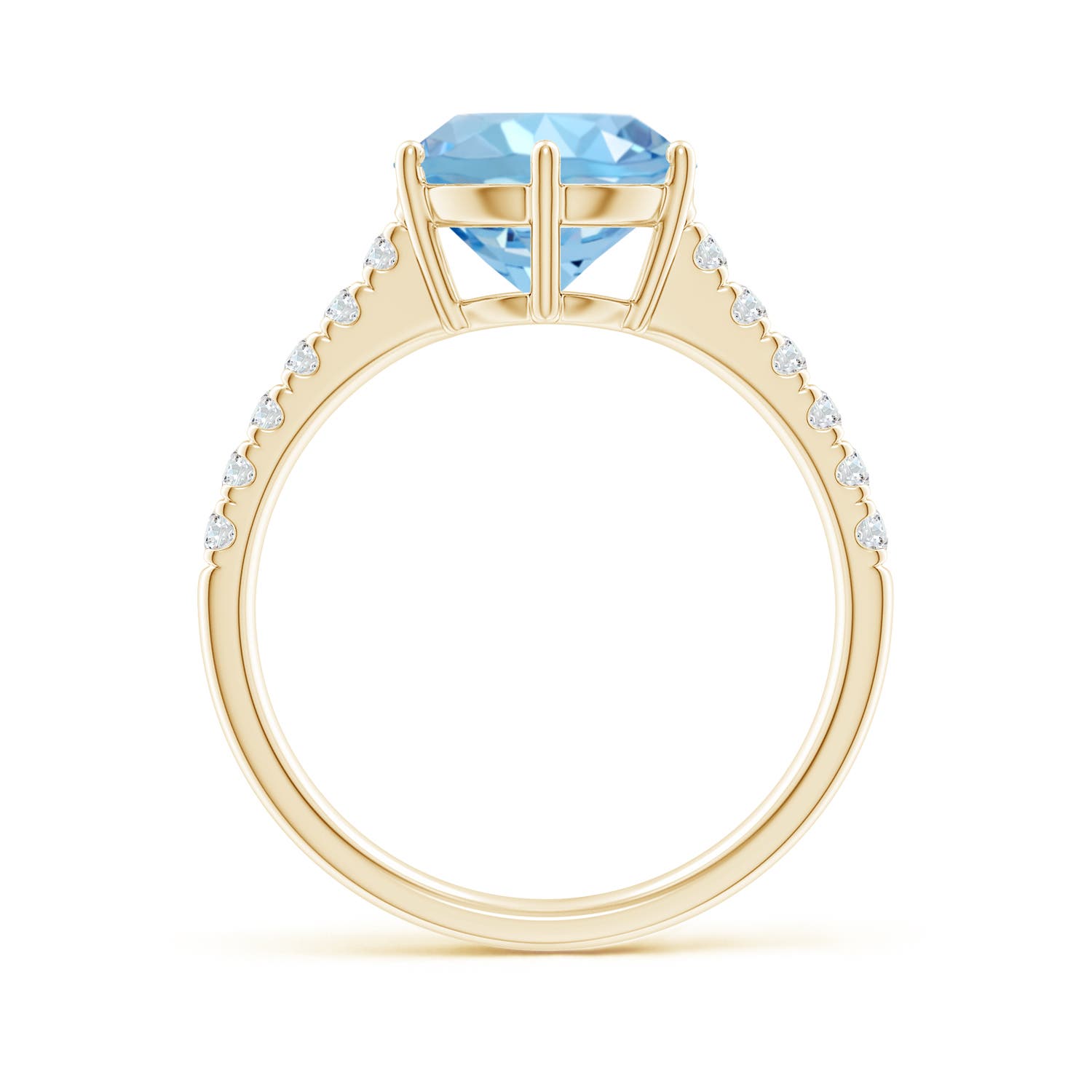 AAAA - Aquamarine / 2.6 CT / 14 KT Yellow Gold