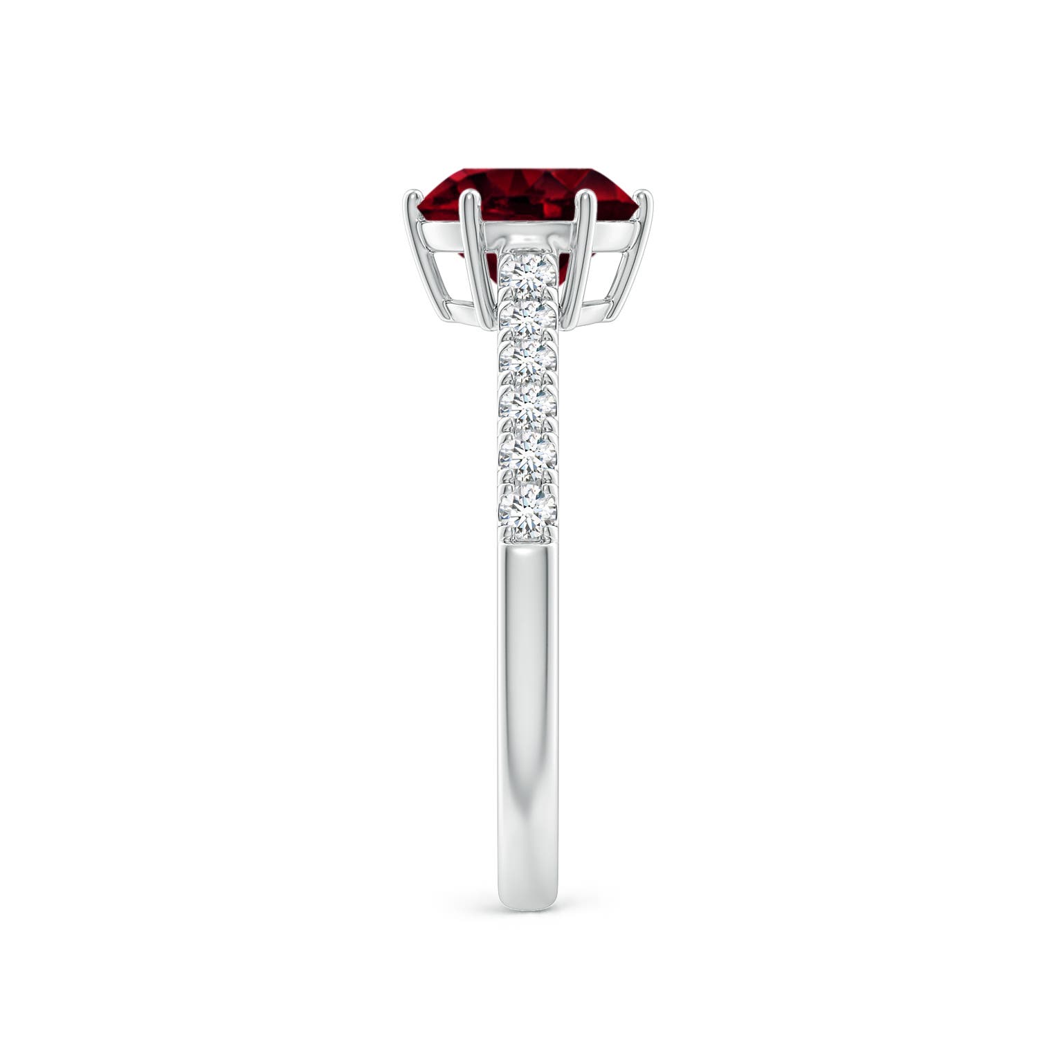 A - Garnet / 1.75 CT / 14 KT White Gold