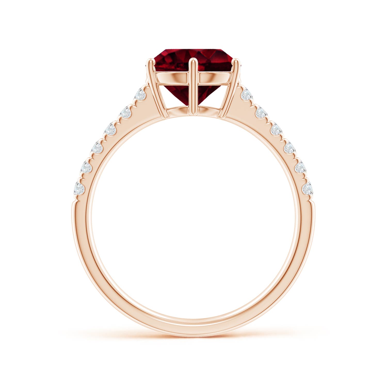 A - Garnet / 2.5 CT / 14 KT Rose Gold