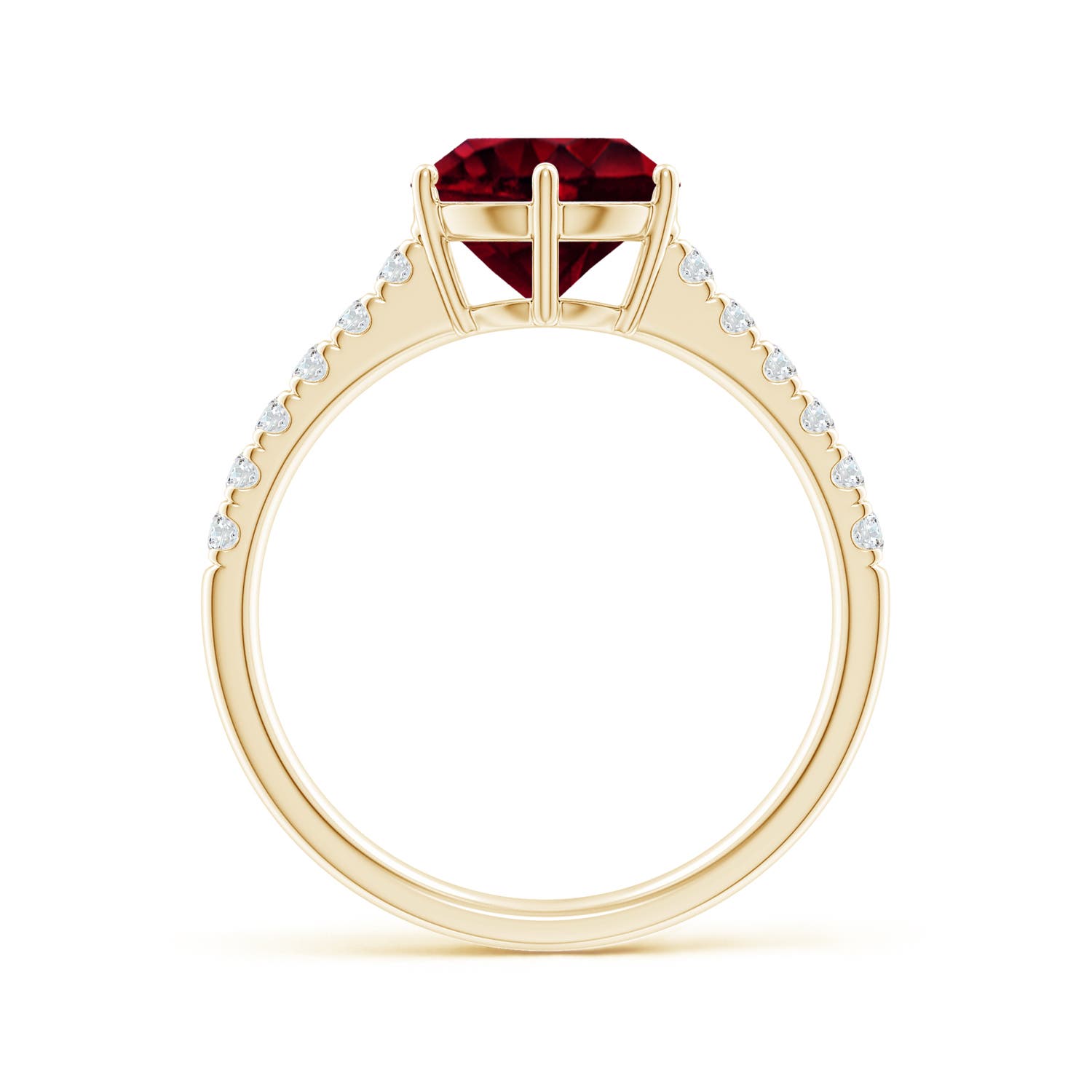 A - Garnet / 2.5 CT / 14 KT Yellow Gold