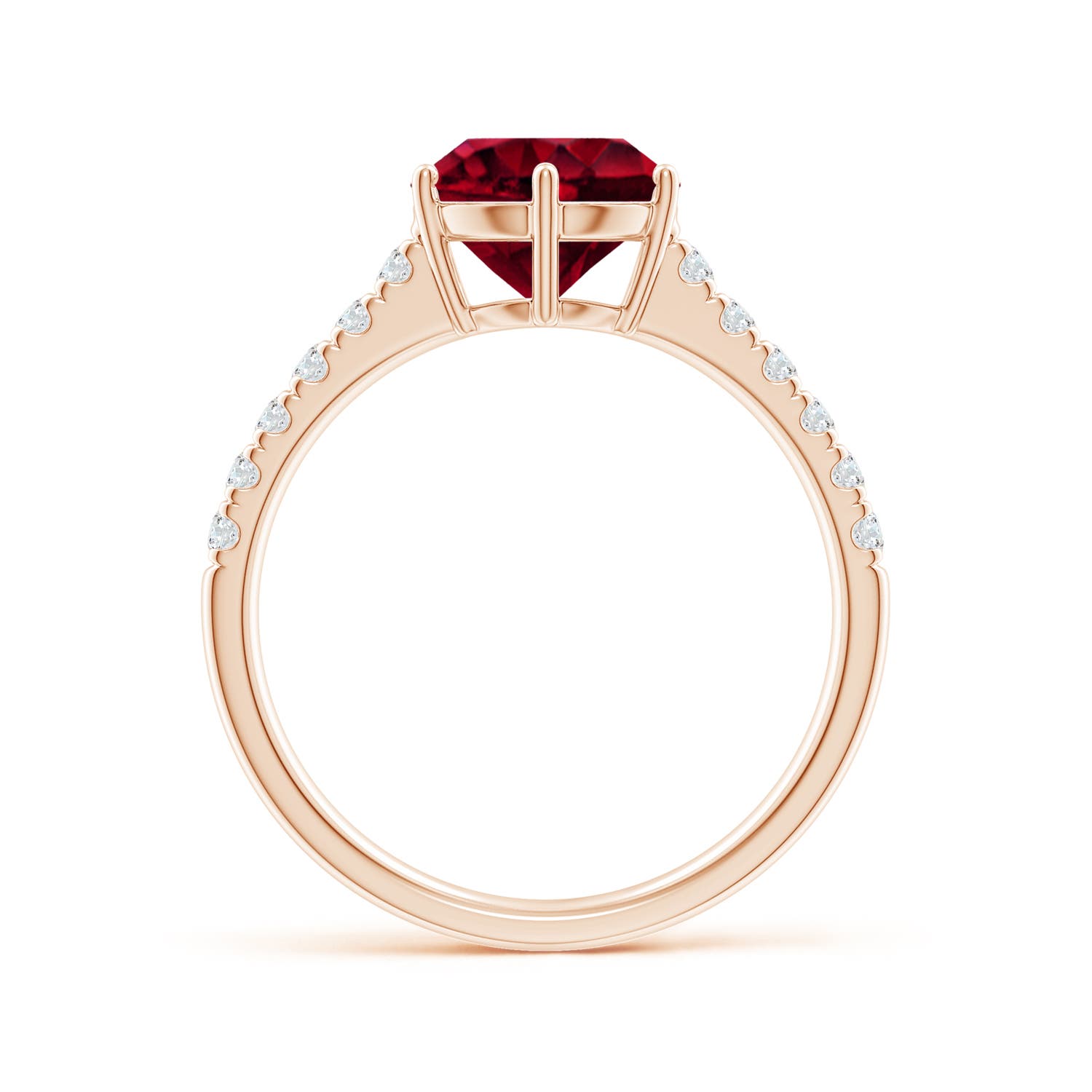 AA - Garnet / 2.5 CT / 14 KT Rose Gold