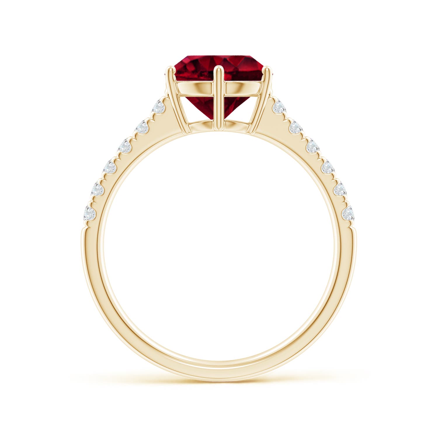 AA - Garnet / 2.5 CT / 14 KT Yellow Gold