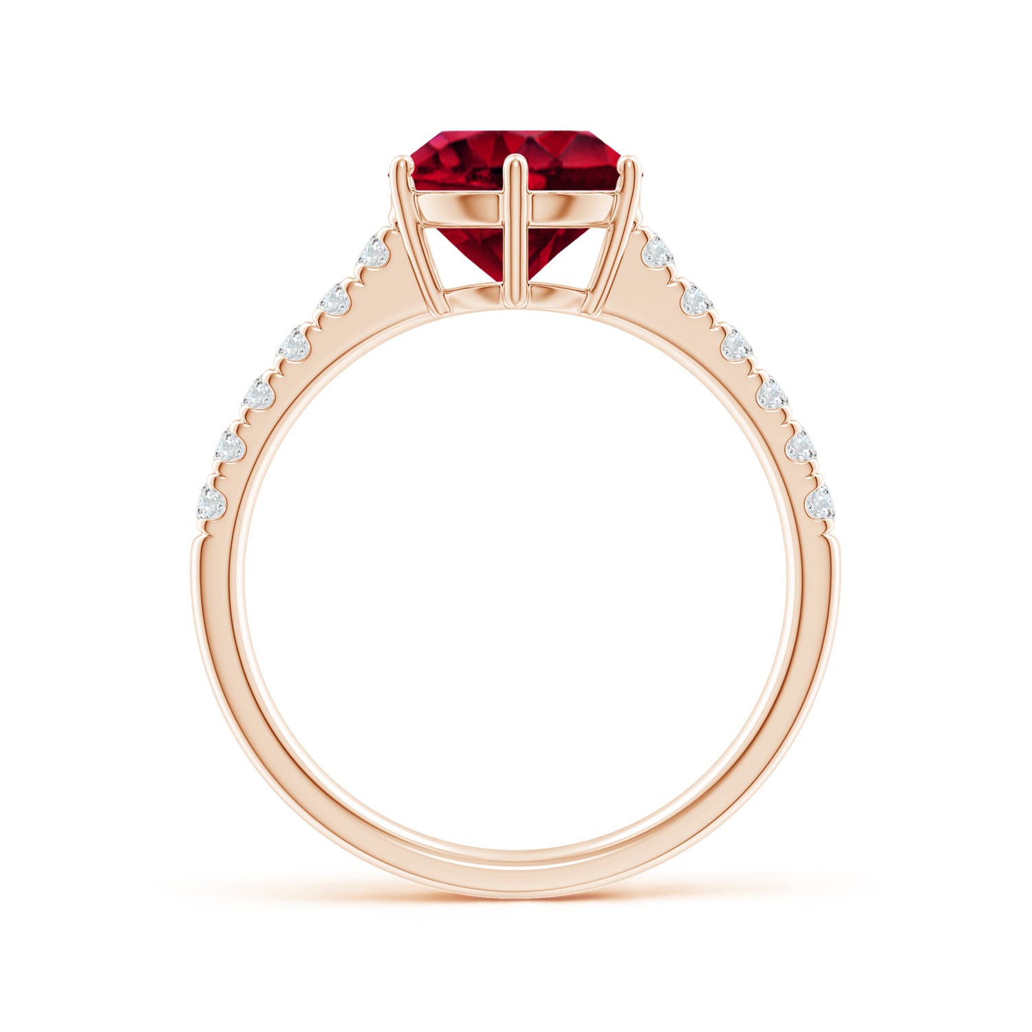 AAA - Garnet / 2.5 CT / 14 KT Rose Gold