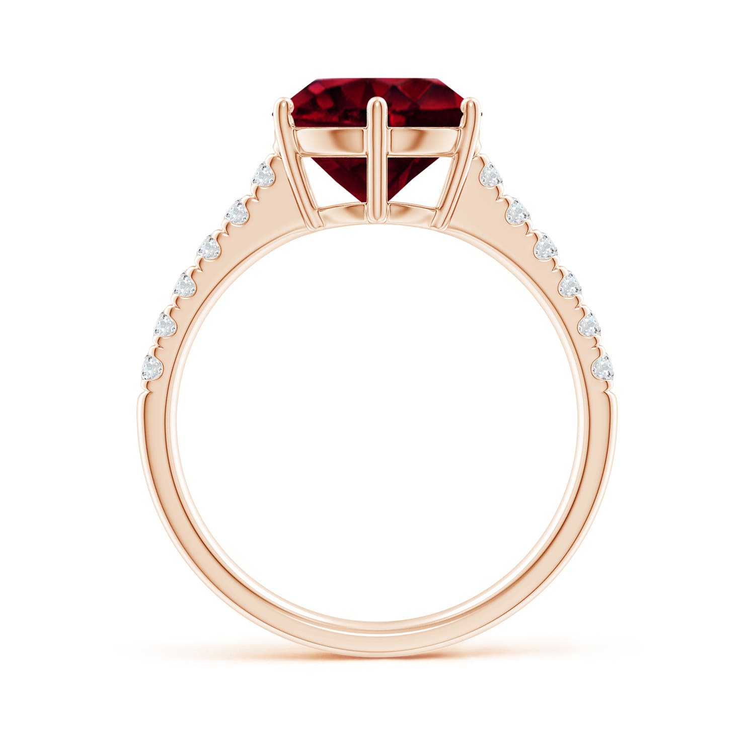 A - Garnet / 3.5 CT / 14 KT Rose Gold