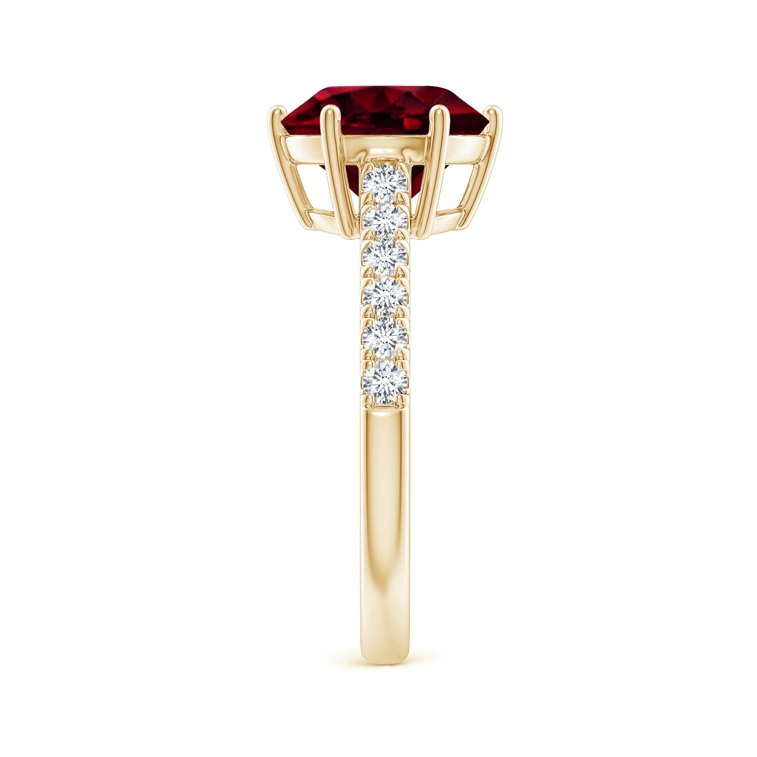 A - Garnet / 3.5 CT / 14 KT Yellow Gold