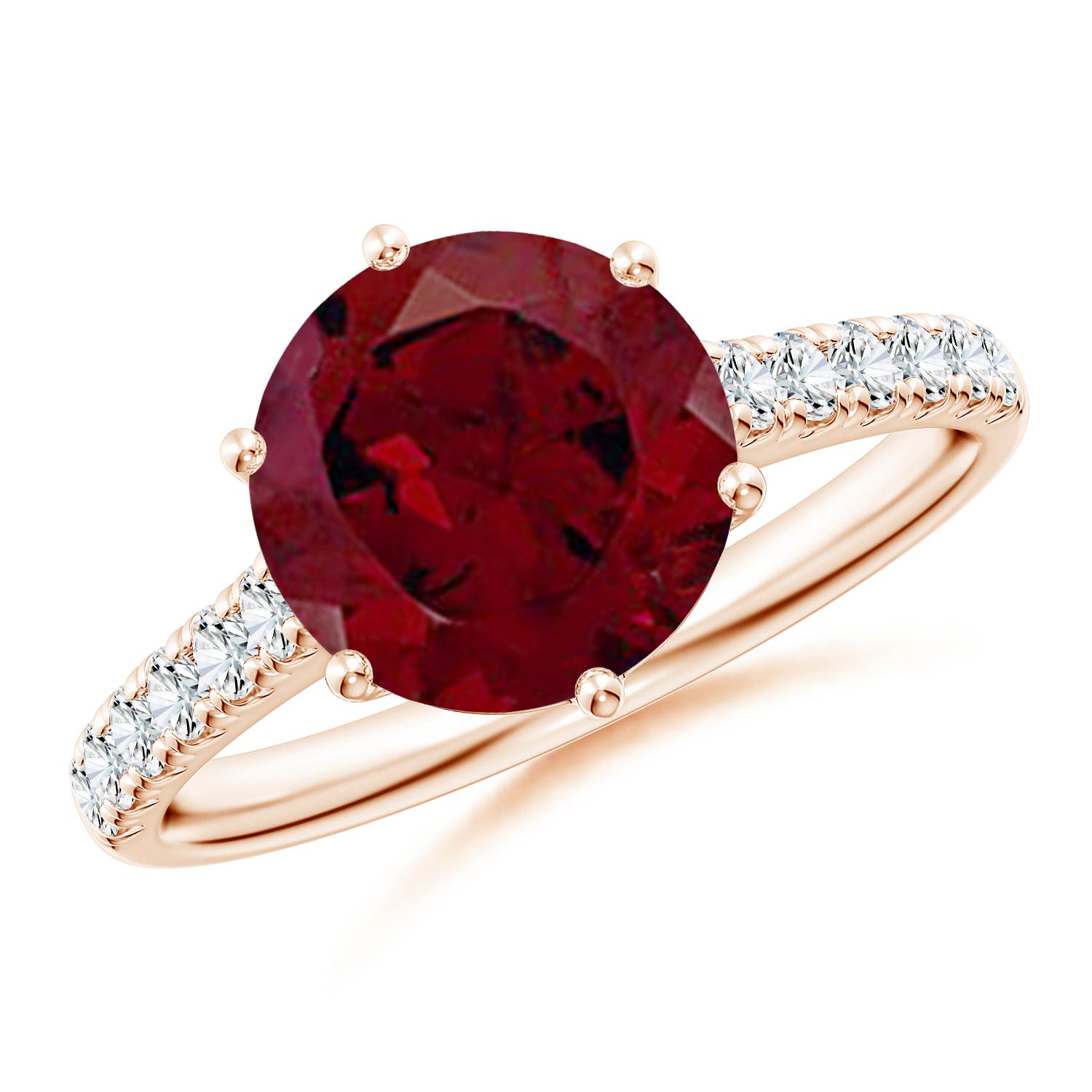 AA - Garnet / 3.5 CT / 14 KT Rose Gold