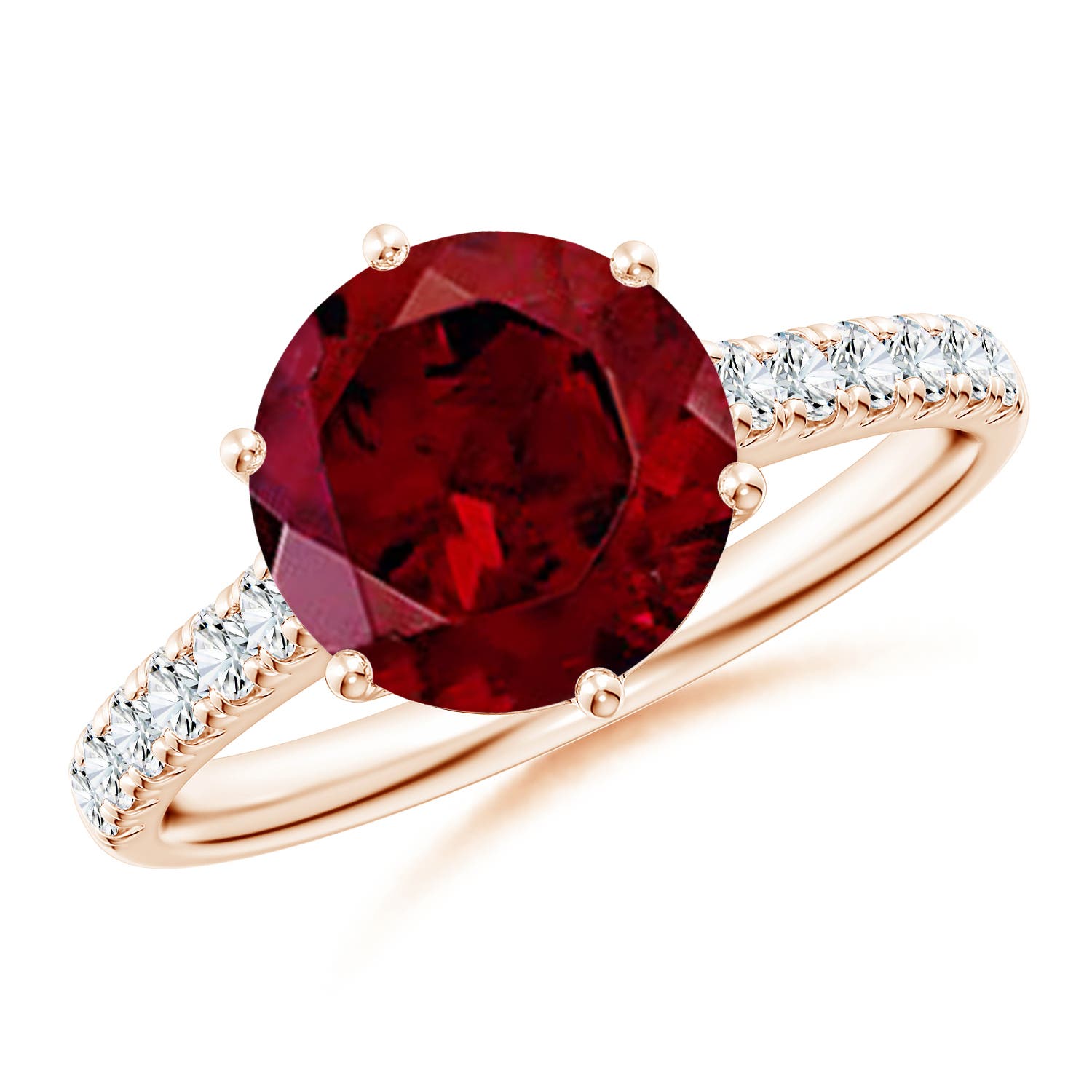 AAA - Garnet / 3.5 CT / 14 KT Rose Gold