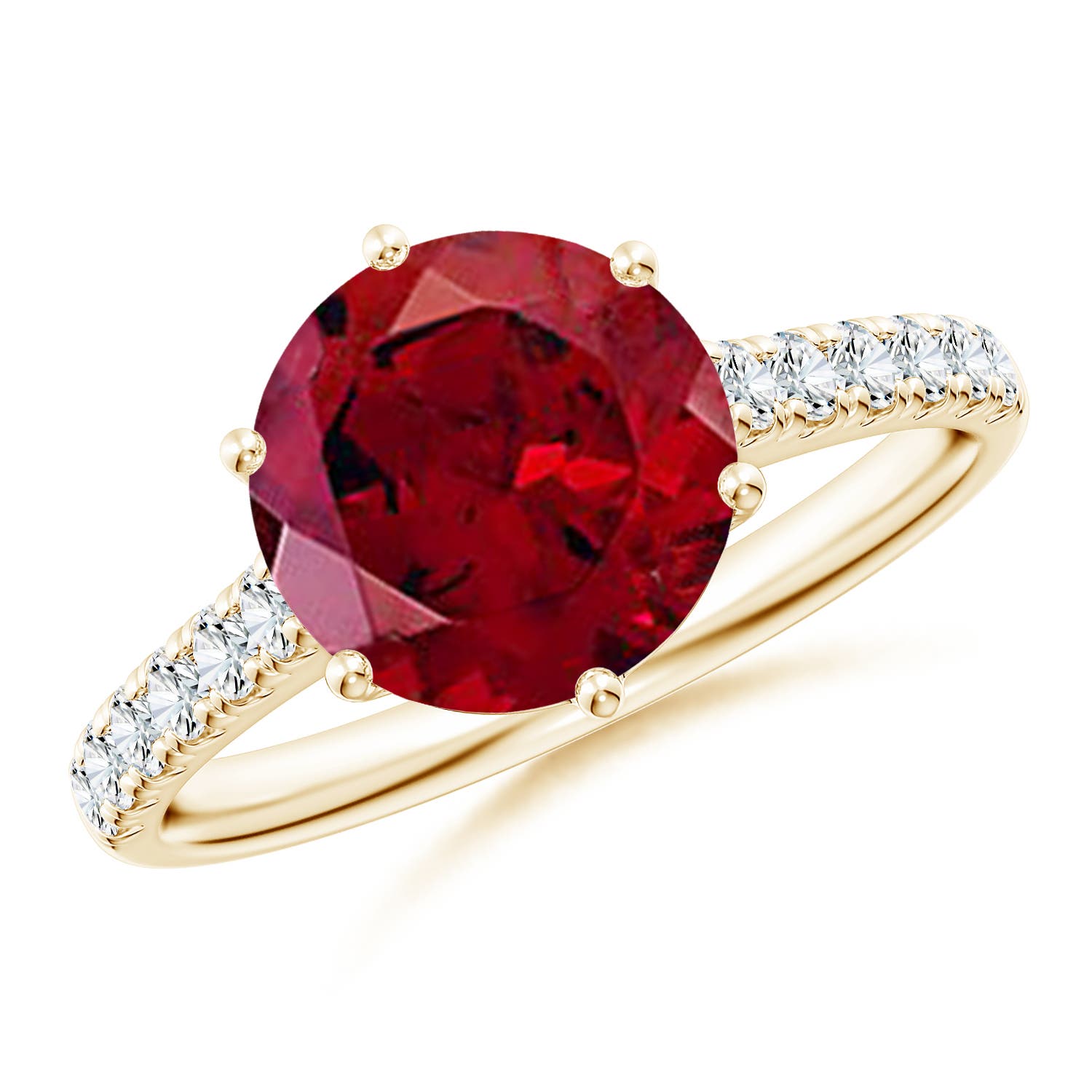 AAAA - Garnet / 3.5 CT / 14 KT Yellow Gold