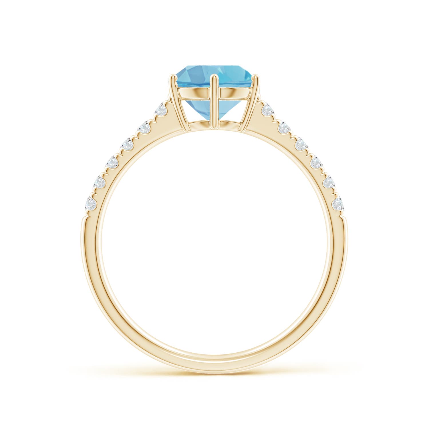 A - Swiss Blue Topaz / 1.8 CT / 14 KT Yellow Gold