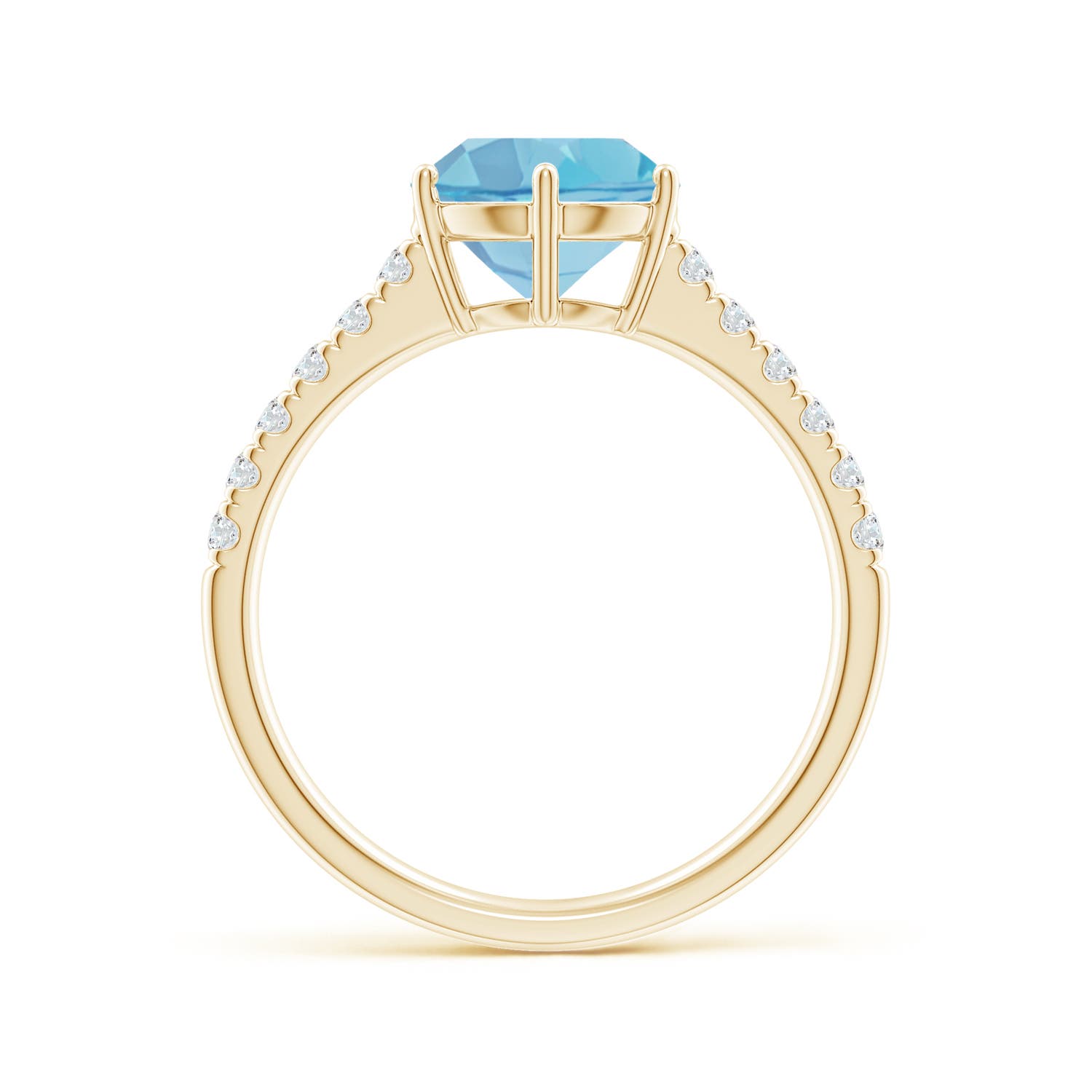 A - Swiss Blue Topaz / 2.65 CT / 14 KT Yellow Gold