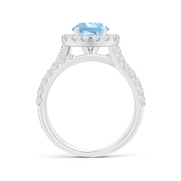 AAAA - Aquamarine / 1.74 CT / 14 KT White Gold