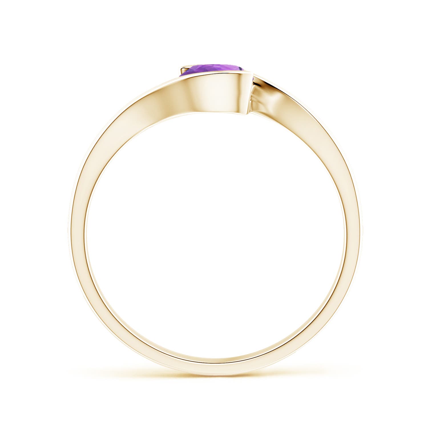 AA - Amethyst / 0.45 CT / 14 KT Yellow Gold