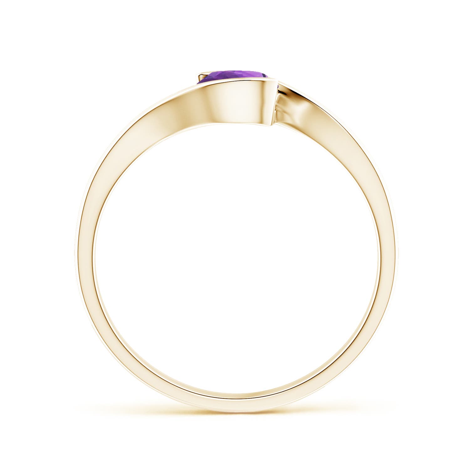 AAA - Amethyst / 0.45 CT / 14 KT Yellow Gold