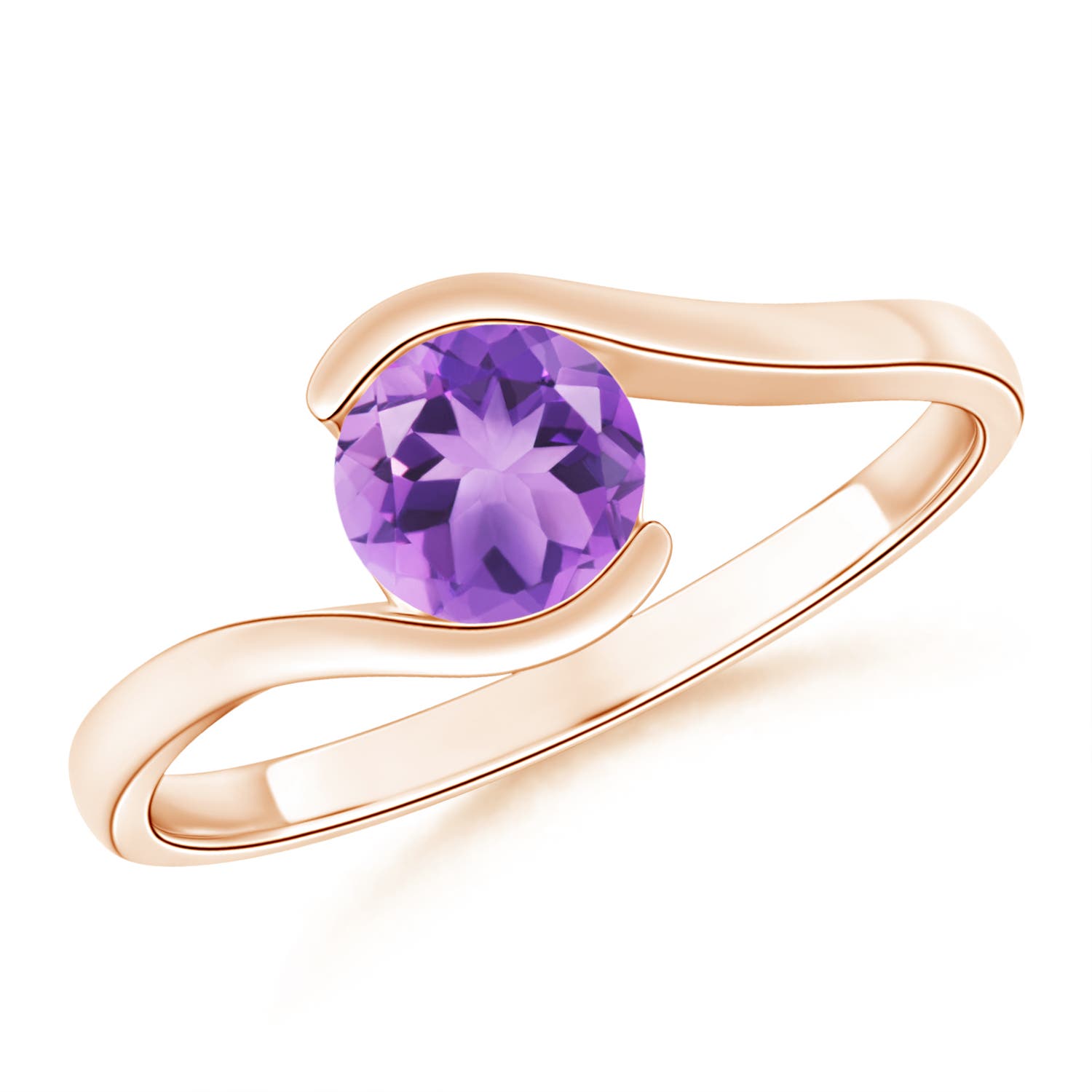 A - Amethyst / 0.8 CT / 14 KT Rose Gold