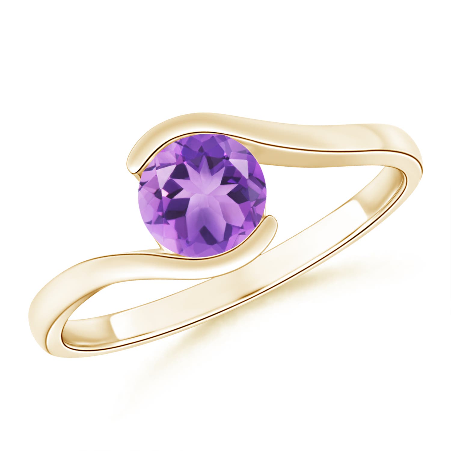 A - Amethyst / 0.8 CT / 14 KT Yellow Gold