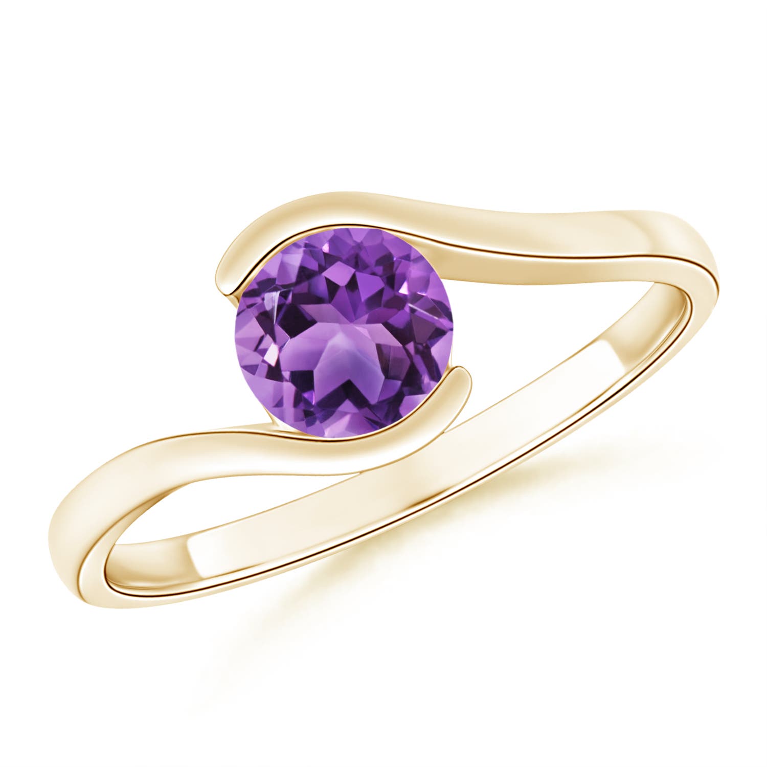 AA - Amethyst / 0.8 CT / 14 KT Yellow Gold