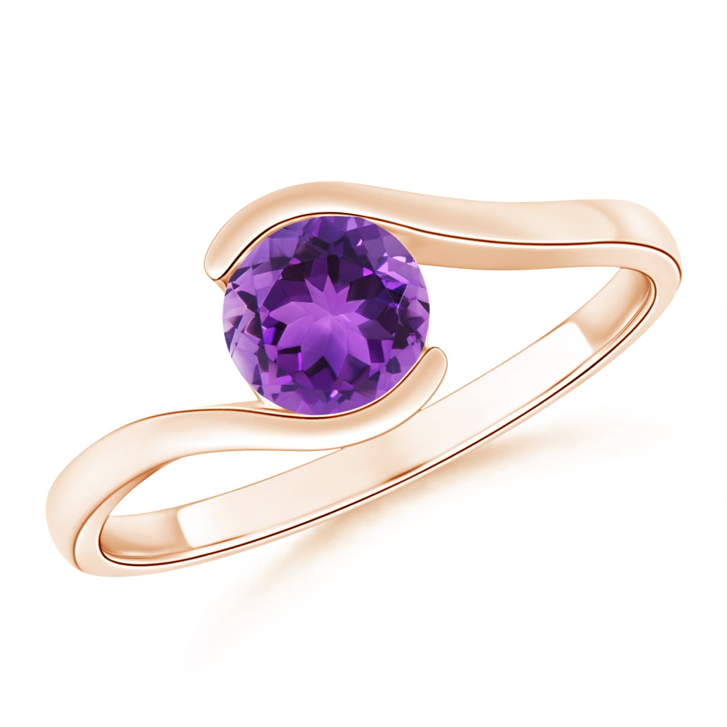 AAA - Amethyst / 0.8 CT / 14 KT Rose Gold