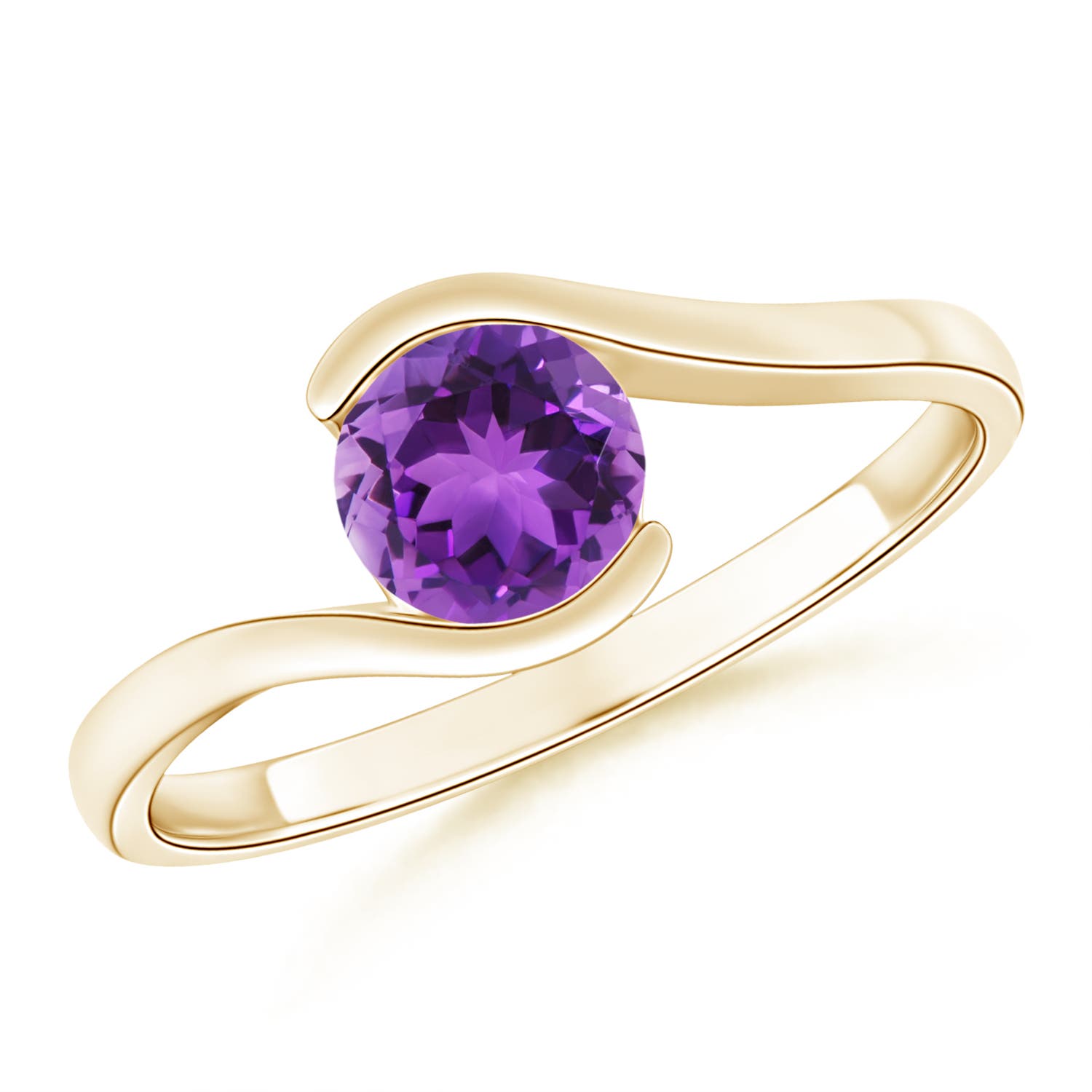 AAA - Amethyst / 0.8 CT / 14 KT Yellow Gold