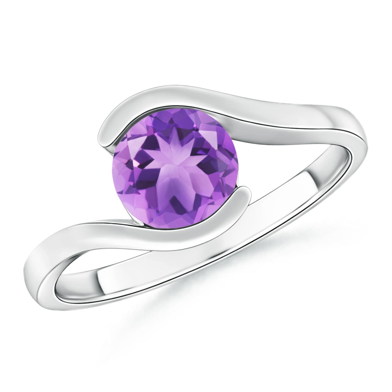 A - Amethyst / 1.15 CT / 14 KT White Gold